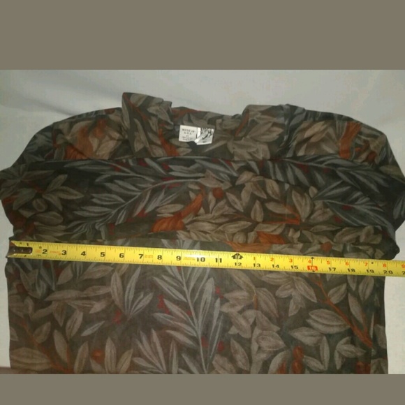 Anne Klein Sheer Long Sleeve Blouse Size 10 - Picture 5 of 8